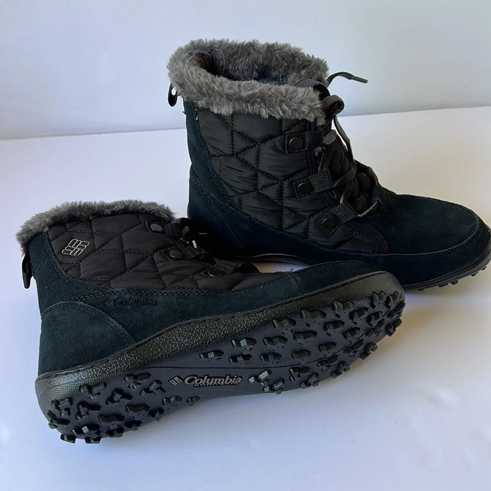 Columbia Minx Shorty Ommni Heat Boots Black Waterresistant 6.5 New in Box